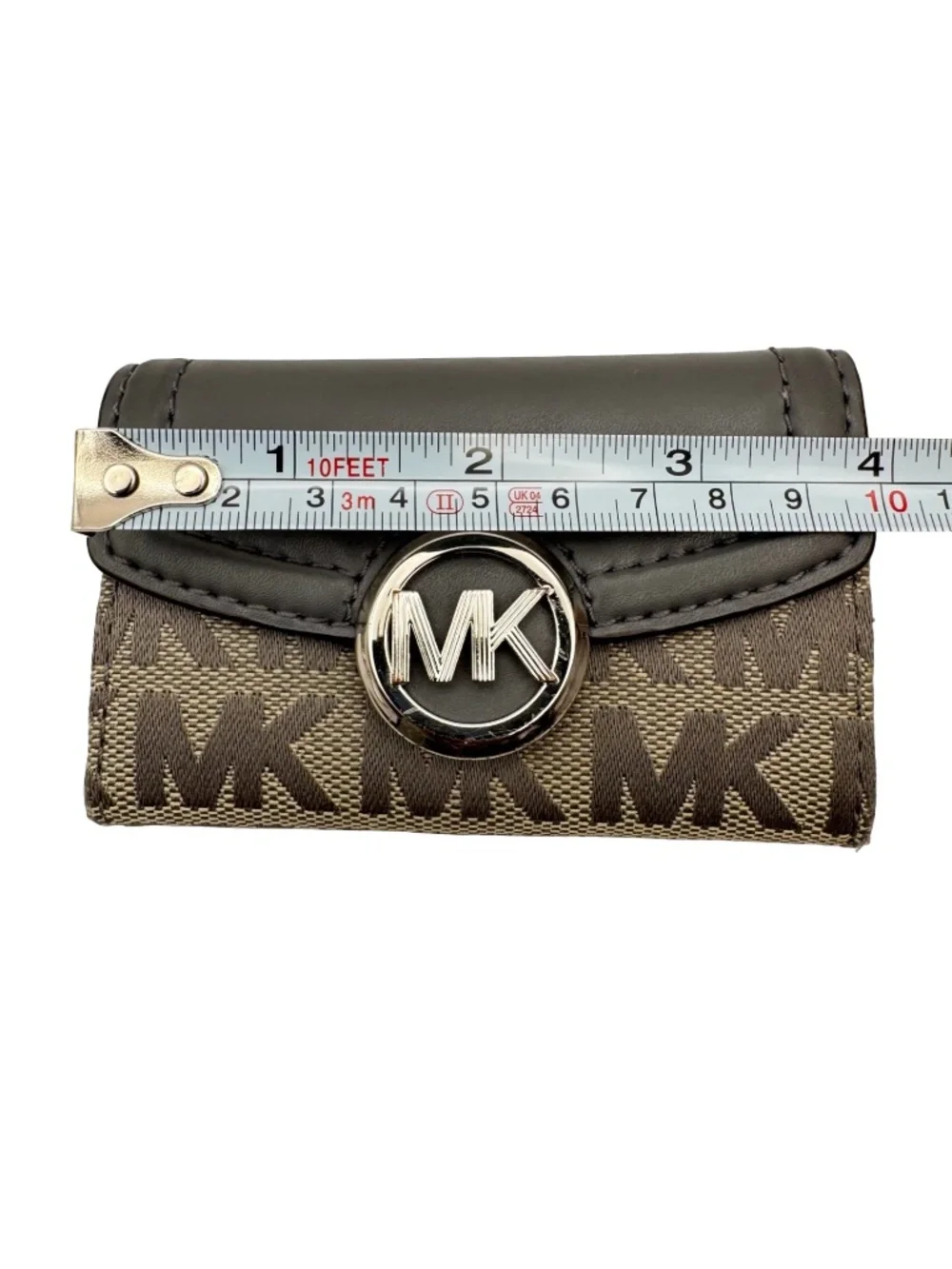 Michael Kors Key Case Holder MK 6 Hooks Organizer Wallet Travel Gift Gray Used